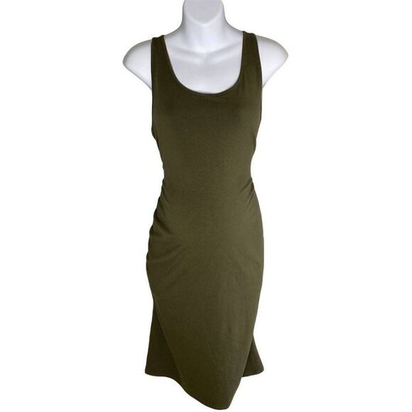 Isabel Maternity Dress Women's MEDIUM Green Sleeveless Stretchy Scoop-Neck NEW - Picture 11 of 13